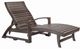 C R Plastic St. Tropez Chocolate Chaise Lounge with Hidden Wheels-0