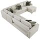 Homelegance® Isla 5-Piece Sage Sand Sectional with Reversible Chaise and Pull-out Bed-5