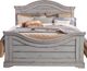 American Woodcrafters 7820 Stonebrook Light Distressed Antique Gray King Panel Bed-0