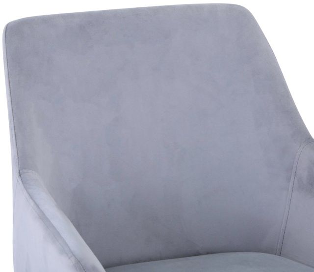 Jofran Inc. Urban Archive Stella Platinum Upholstered Dining Arm Chair-4