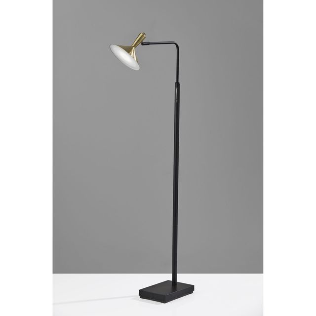 Adesso® Lucas Black Led Floor Lamp-1
