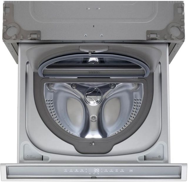 LG Signature SideKick™ 1.0 Cu. Ft. Brushed Platinum Steel Pedestal Washer-4