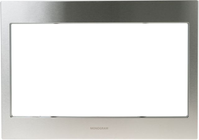 Monogram® 27" Stainless Steel Built In Microwave Trim Kit-2