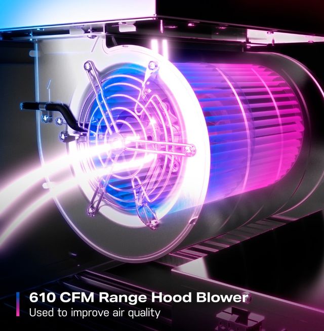 GE Profile™ 30" Stainless Steel Wall Mounted Range Hood with Clean Air Sensors-4