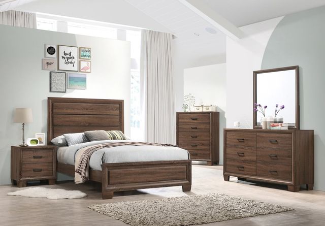 Coaster® Brandon 5-Piece Medium Warm Brown Full Bedroom Set-0