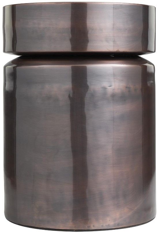 Deco Marche Copper Drum Accent Table-2