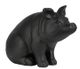 A & B Home Matte Black Pig Figurine-0