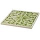 A & B Home Kelly Green/White Decorative Plate-0