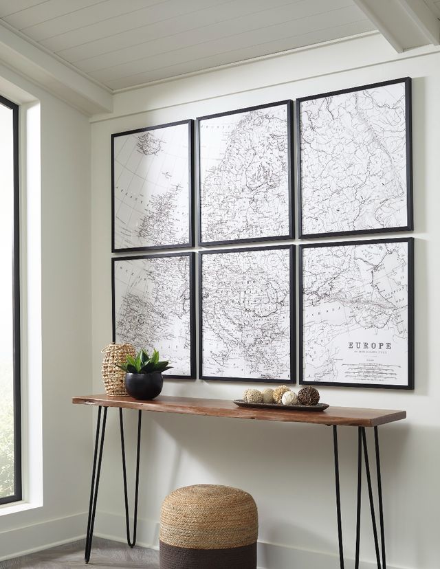 Signature Design by Ashley® Avanworth Black and White Wall Art Set-4