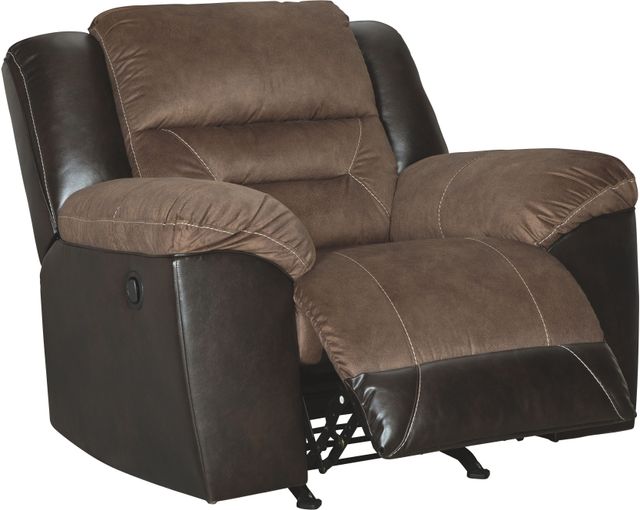 Signature Design by Ashley® Earhart 3-Piece Chestnut Living Room Set with Reclining Sofa-3