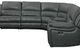Homelegance® Falun Gray 6-Piece Modular Power Reclining Sectional-4