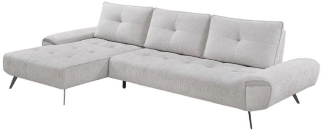 Homelegance® Dominic 2-Piece Light Gray Left-Arm Facing Sectional and Chaise-2