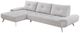 Homelegance® Dominic 2-Piece Light Gray Left-Arm Facing Sectional and Chaise-2