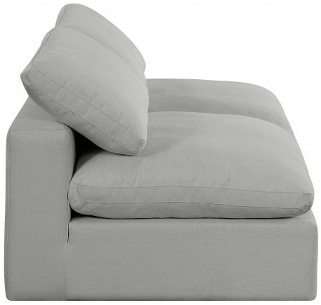 Meridian Furniture Comfy 2-Piece Gray Armless Sofa -2