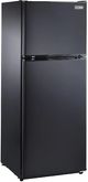 Unique Appliances 24" 10.3 Cu. Ft. Black Counter Depth Top Freezer Refrigerator-1