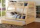 Homelegance® Bartly Natural Pine Youth Twin/Full Bunk Bed with Twin Trundle-1