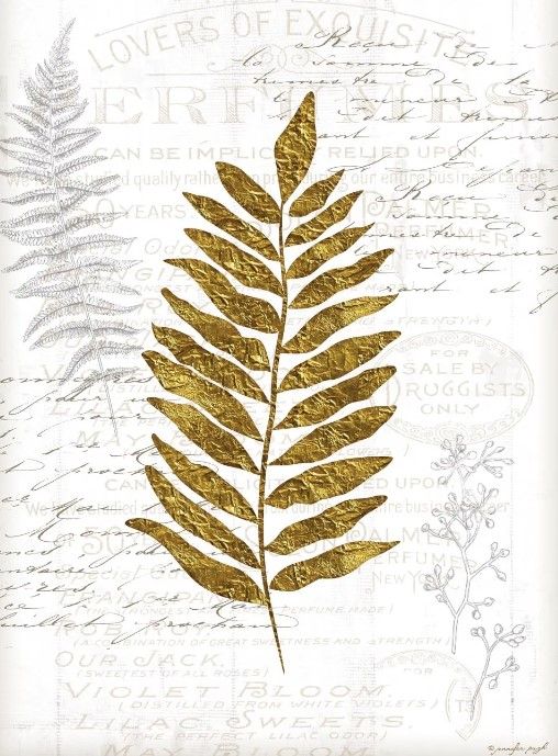 Classy Art Gold Leaf I by Jennifer Pugh Wall Art-0
