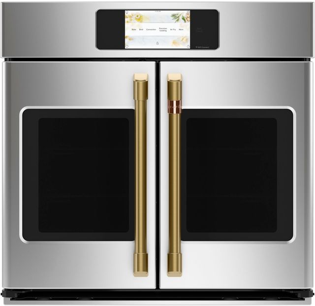 Café™ Brushed Brass Wall Oven Handle Kit-1