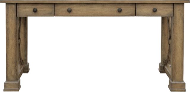 Hooker® Furniture Melange Light Wood Architectural Writing Desk-2