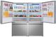 FORNO® Milano 62 in. 34.4 Cu. Ft. Stainless Steel Bottom Freezer Refrigerator-1