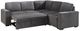 Global Furniture USA U2660-6 4-Piece Corduroy Curved Sectional with Pull Out Sofa Bed-0