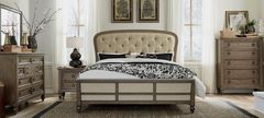 Liberty Furniture Americana Farmhouse 5-Piece Beige/Dusty Taupe Queen Bedroom Set