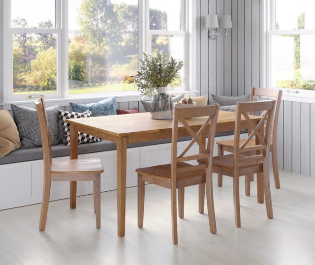 Jofran Inc. Simplicity 6-Piece Honey Dining Table Set -0