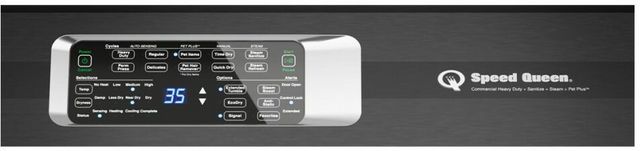 Speed Queen® DR7 7.0 Cu. Ft. White Front Load Electric Dryer-4