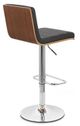 Armen Living Aubrey Black Adjustable Bar Stool-2