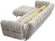 VIG Furniture Divani Casa Jacinda 2-Piece Gray Left-Arm Facing Sofa Sectional and Chaise with Pillows-3