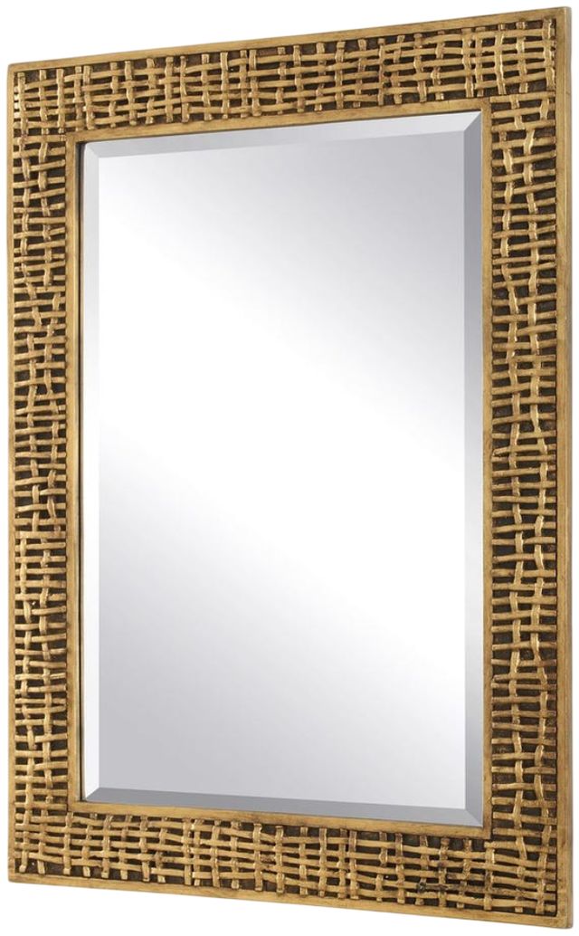Uttermost® Woven In Time Antique Gold Mirror-3