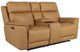 American Wholesale Furniture Vogue Toffee Power Reclining Loveseat with Console-0
