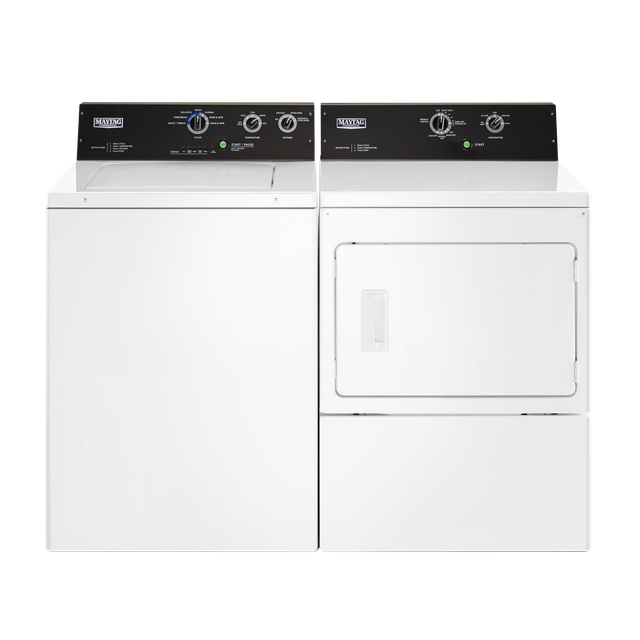 Maytag® Commercial White Laundry Pair-0