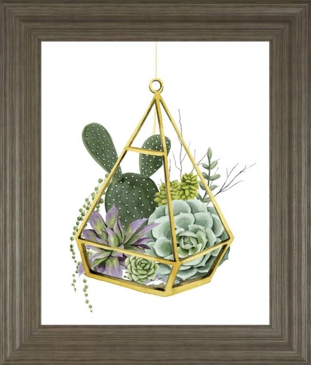 Classy Art Gold/Green Wild Terrarium I by Grace Popp Wall Art-0