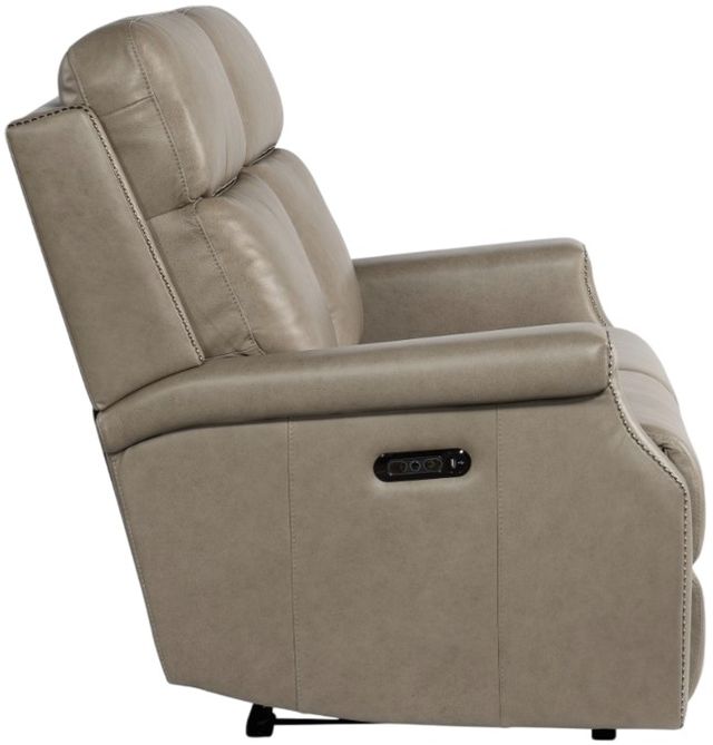 Hooker® Furniture MS Vaughn Shattered Stone Leather Power Reclining Zero Gravity Loveseat with Power Headrest-3
