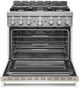 KitchenAid® 36" Milkshake Smart Pro Style Gas Range-3