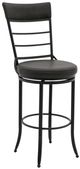 International Furniture Direct Blackburn Black/Blacksmithing Matte Black 30'' Bar Stool-0