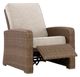 Signature Design by Ashley® Laguna Heights Beige/Gray Fabric/Resin Wicker Outdoor Manual Recliner-1