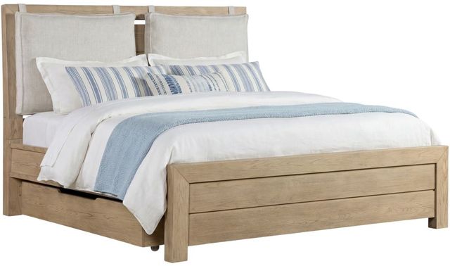 Intercon Cornerstone French Oak King Panel Bed with Cushions-0