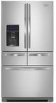 Whirlpool® 25.76 Cu. Ft Monochromatic Stainless Steel French Door Refrigerator-0
