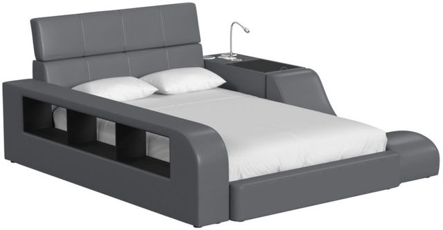 Elements International Valari Gray Lounge Chair-1