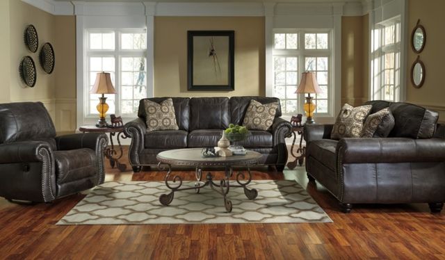 Benchcraft® Breville 2-Piece Charcoal Living Room Seating Set-3