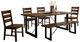 Furniture of America® Dulce 6-Piece Walnut Dining Table Set-0