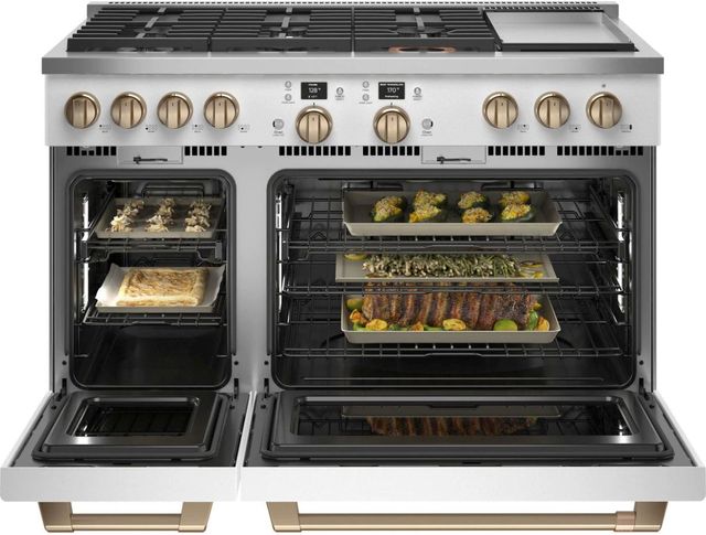 Café™ 48" Matte White Pro Style Dual Fuel Range-2