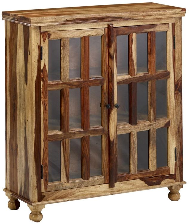 Jaipur Furniture Tahoe Brown 18-Glass Cabinet-0