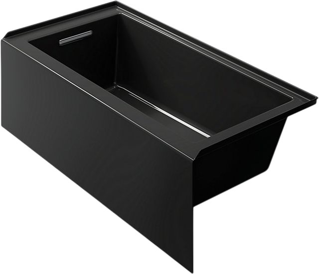 KOHLER® Underscore® Black" 60" x 30" Bath - Left Drain-0
