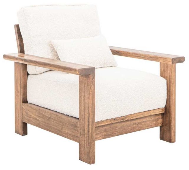 International Furniture Direct Duna Lacquer Brown/Pearl Accent Chair-0