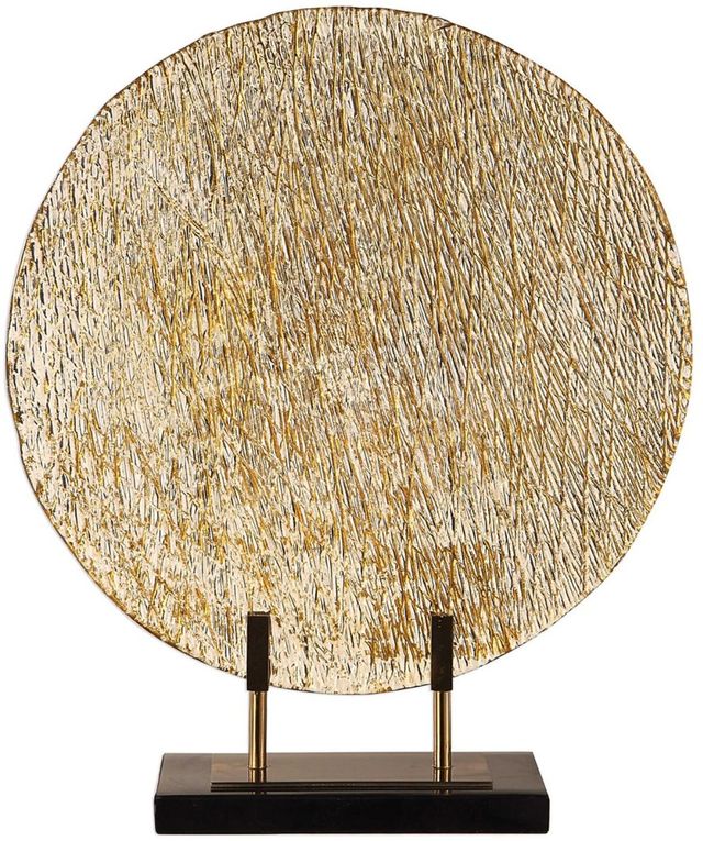 Uttermost® Layan Gold Art Glass Charger-0