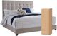 Signature Design by Ashley® Dolante Beige Queen Upholstered Panel Bed-1