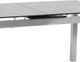 Armen Living Ivan Gray Glass Top Extension Dining Table-2
